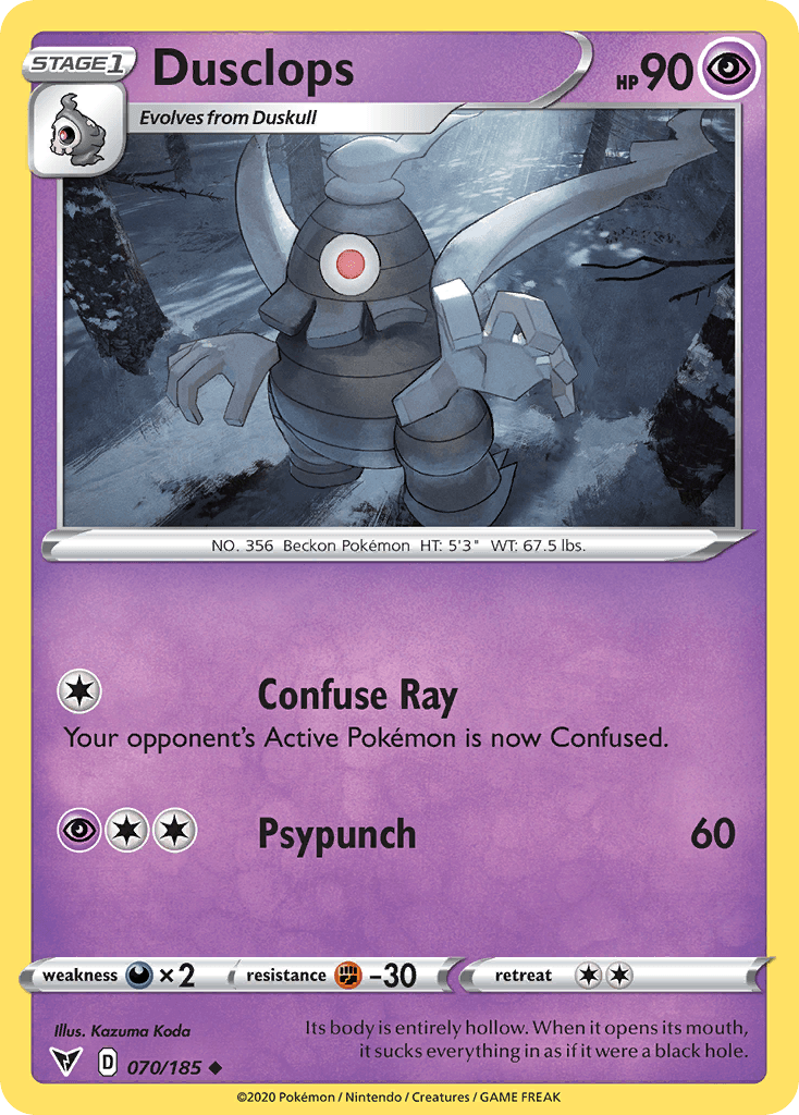 Dusclops, kortbilde fra pokemontcg.io