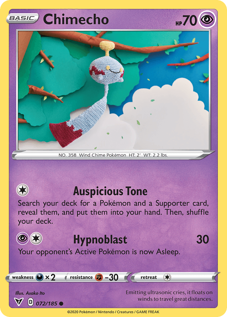 Chimecho, kortbilde fra pokemontcg.io