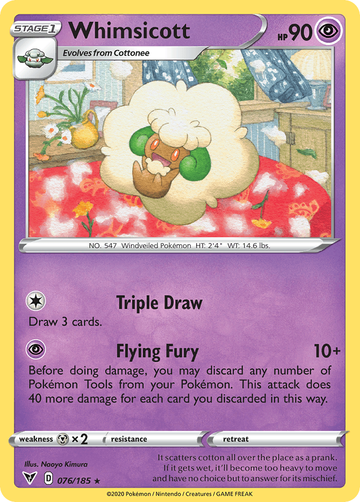 Whimsicott, kortbilde fra pokemontcg.io