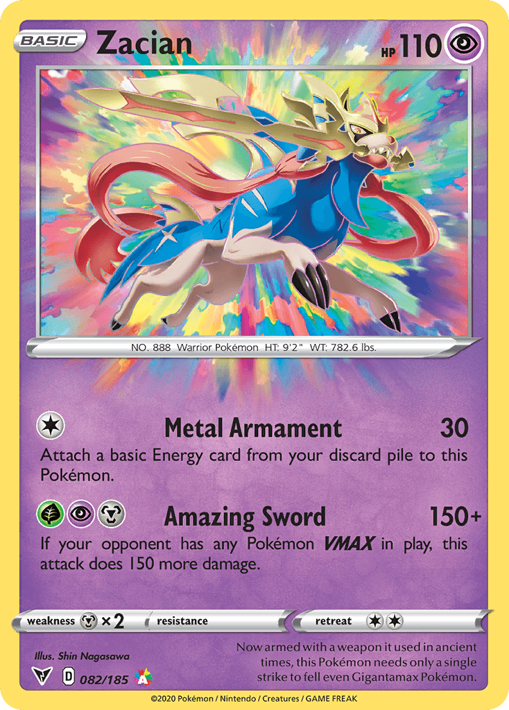 Zacian, kortbilde fra pokemontcg.io