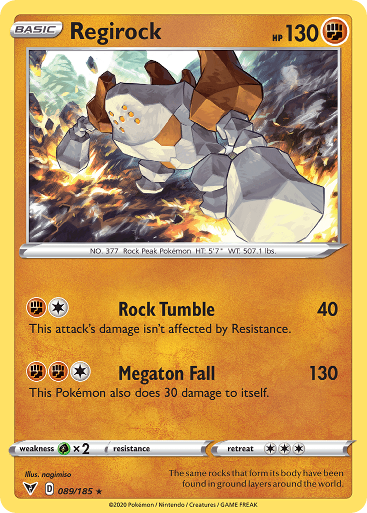 Regirock, kortbilde fra pokemontcg.io