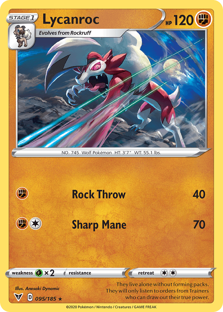 Lycanroc, kortbilde fra pokemontcg.io
