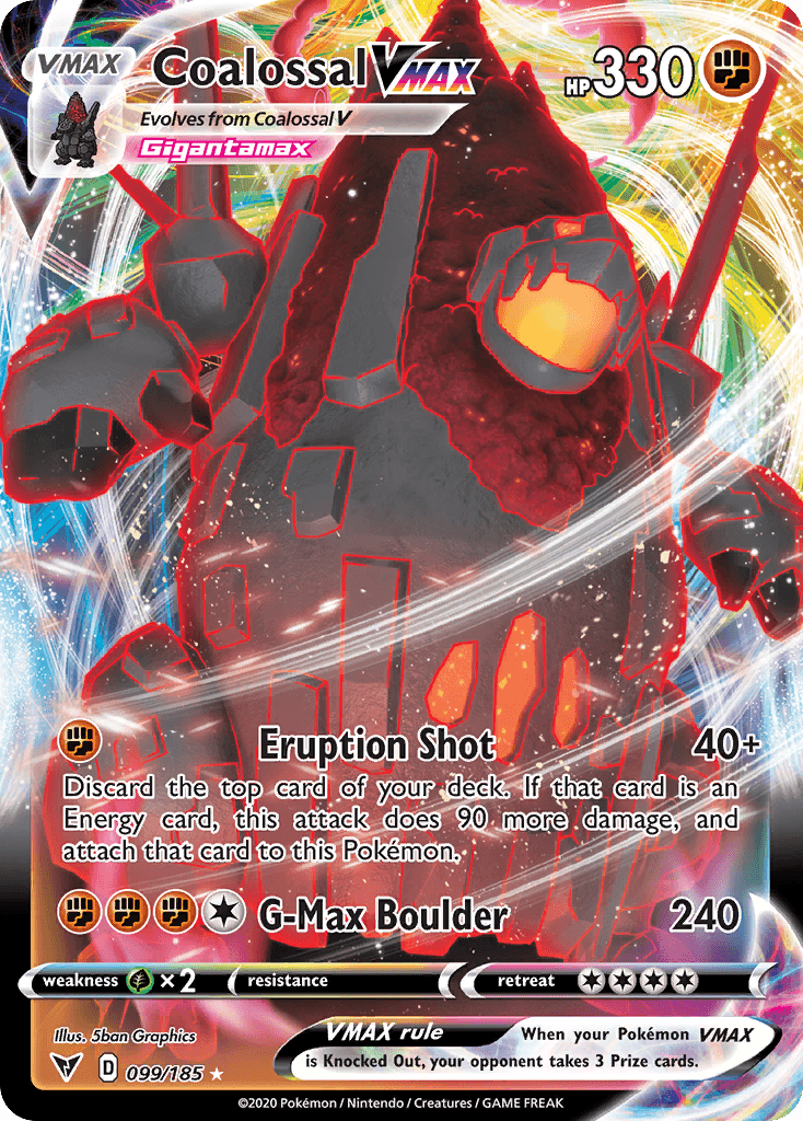 Coalossal VMAX, kortbilde fra pokemontcg.io
