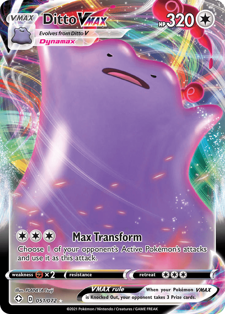 Ditto VMAX, kortbilde fra pokemontcg.io