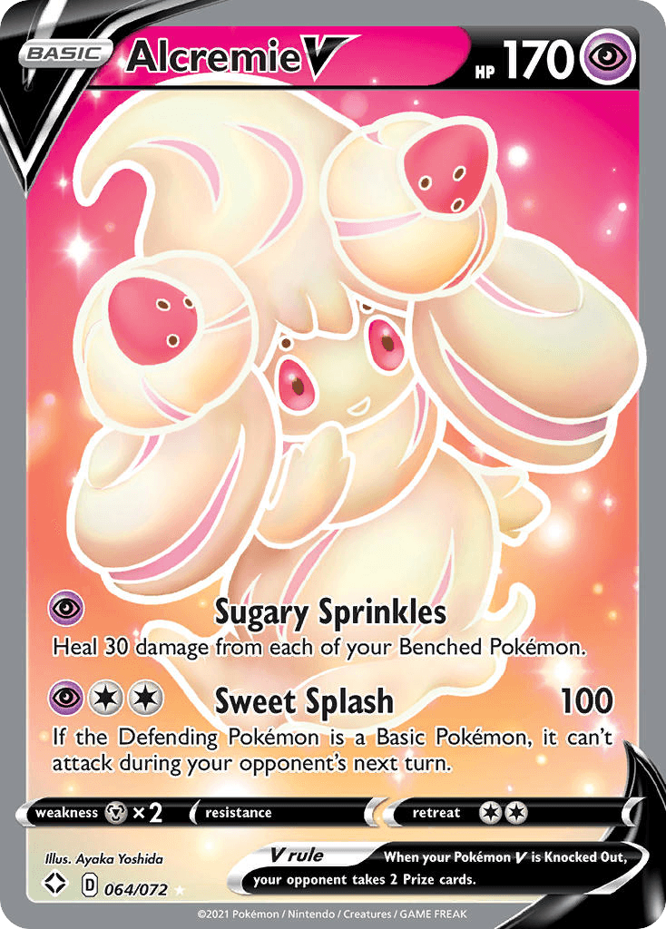 Alcremie V, kortbilde fra pokemontcg.io