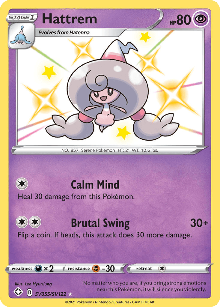 Hattrem, kortbilde fra pokemontcg.io