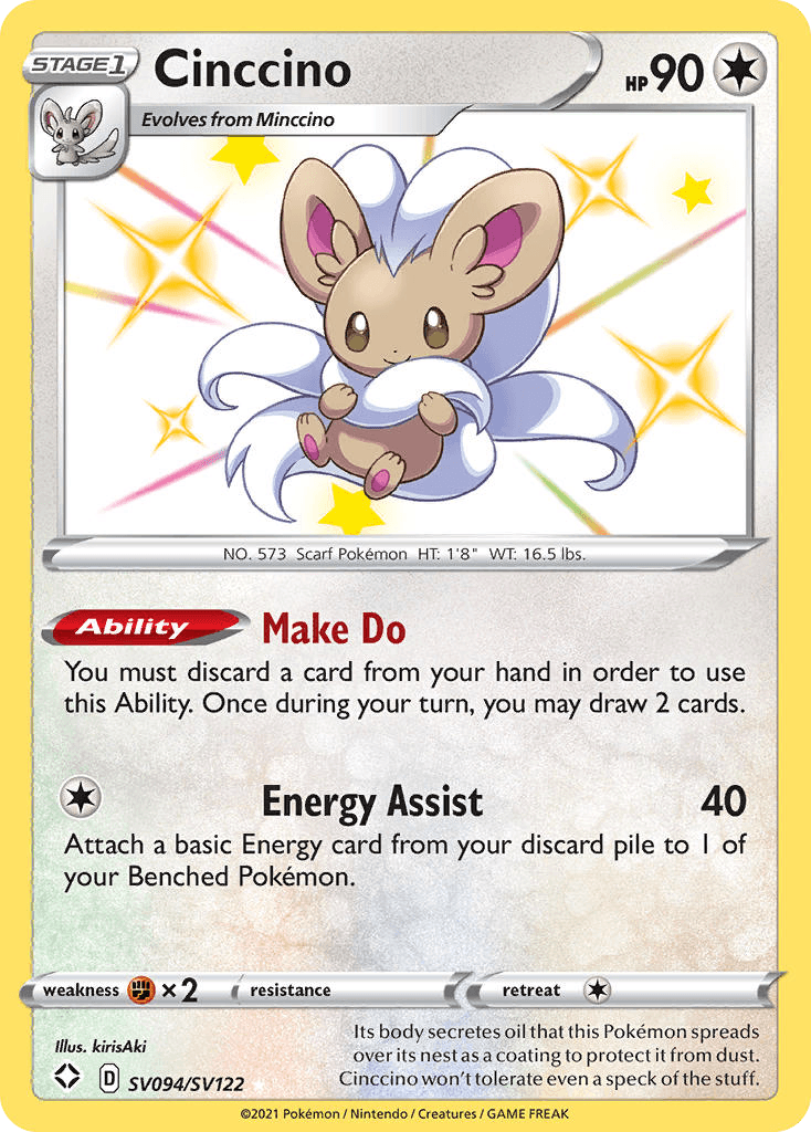 Cinccino, kortbilde fra pokemontcg.io
