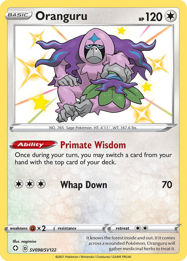 Oranguru, kortbilde fra pokemontcg.io