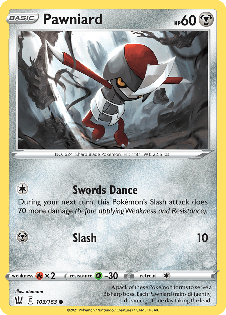 Pawniard, kortbilde fra pokemontcg.io