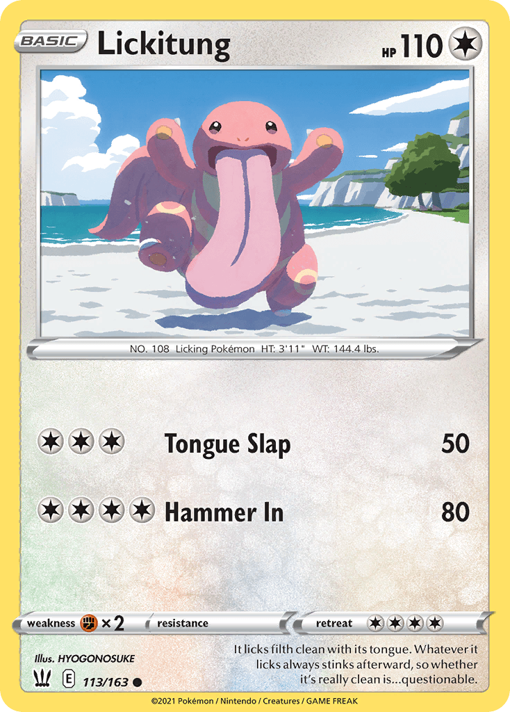Lickitung, kortbilde fra pokemontcg.io