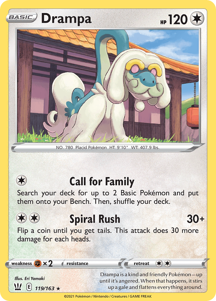 Drampa, kortbilde fra pokemontcg.io