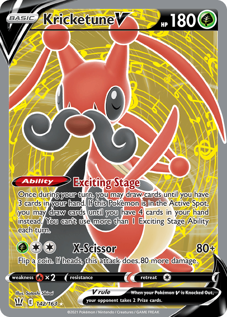 Kricketune V, kortbilde fra pokemontcg.io