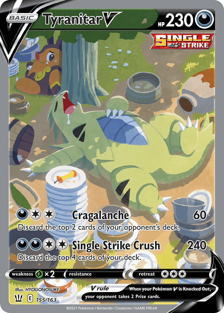 Tyranitar V, kortbilde fra pokemontcg.io
