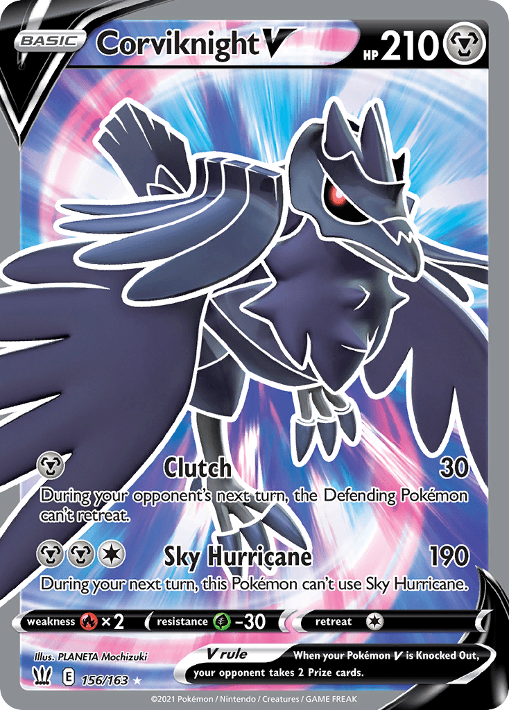Corviknight V, kortbilde fra pokemontcg.io