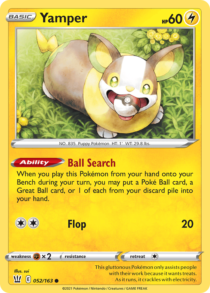 Yamper, kortbilde fra pokemontcg.io