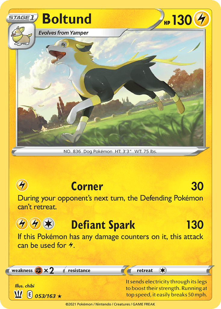 Boltund, kortbilde fra pokemontcg.io