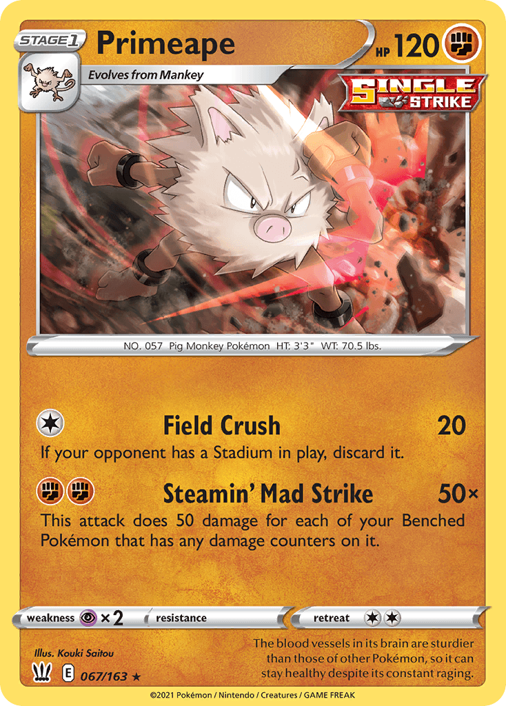 Primeape, kortbilde fra pokemontcg.io