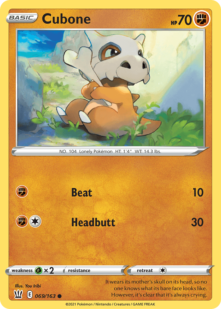Cubone, kortbilde fra pokemontcg.io