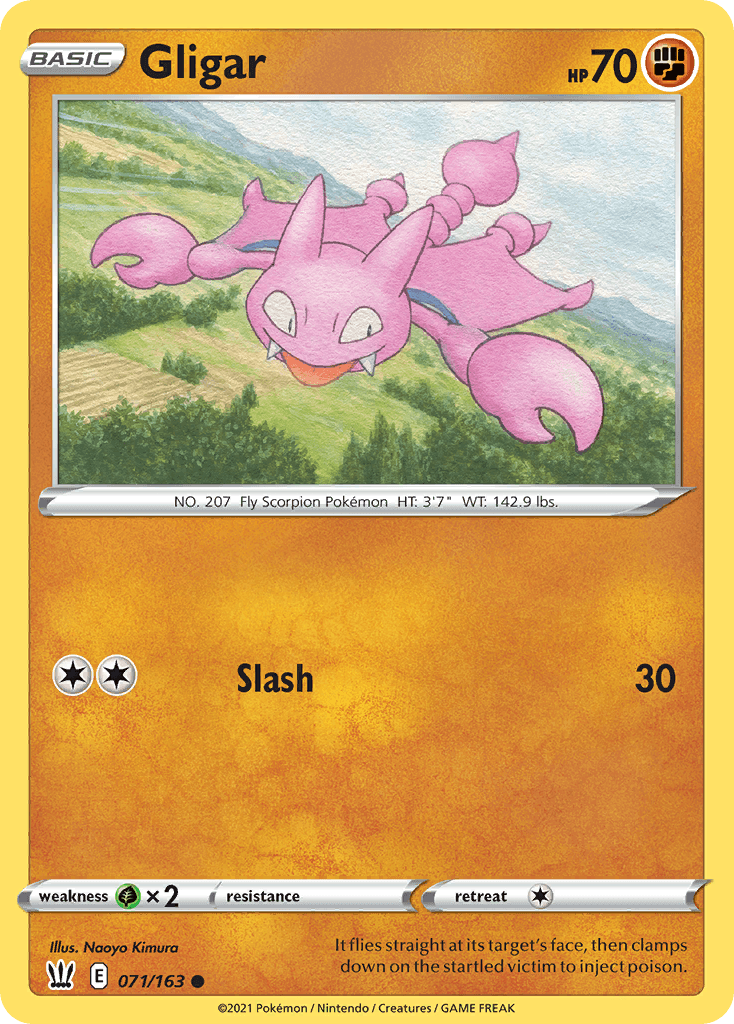 Gligar, kortbilde fra pokemontcg.io