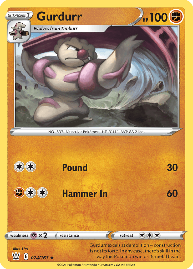 Gurdurr, kortbilde fra pokemontcg.io
