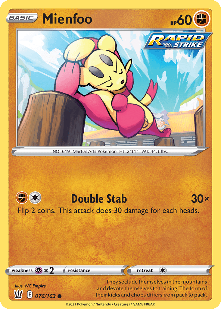 Mienfoo, kortbilde fra pokemontcg.io
