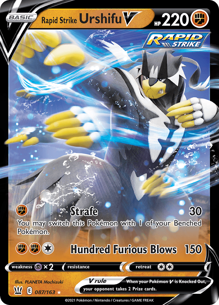 Rapid Strike Urshifu V, kortbilde fra pokemontcg.io