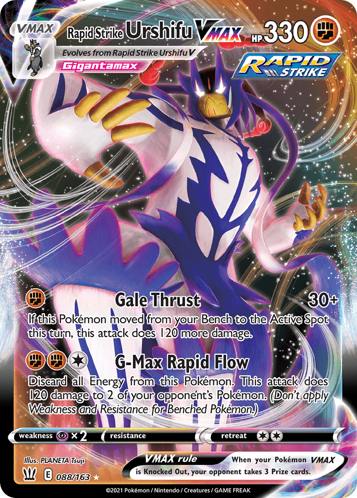 Rapid Strike Urshifu VMAX, kortbilde fra pokemontcg.io