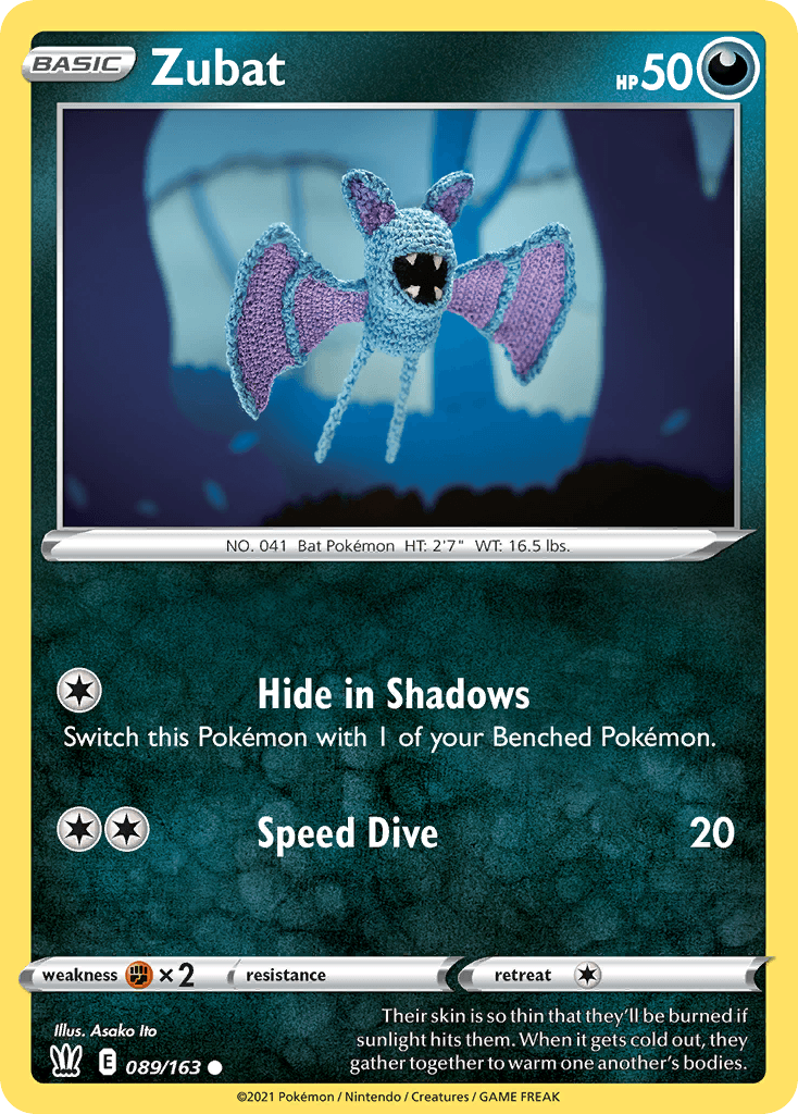 Zubat, kortbilde fra pokemontcg.io