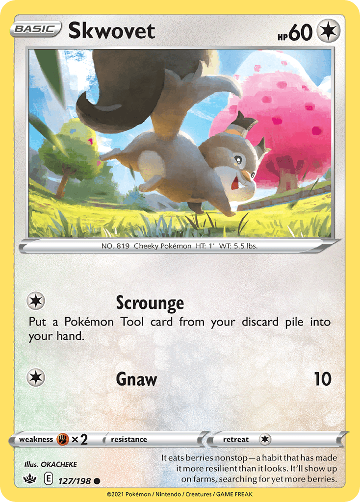 Skwovet, kortbilde fra pokemontcg.io