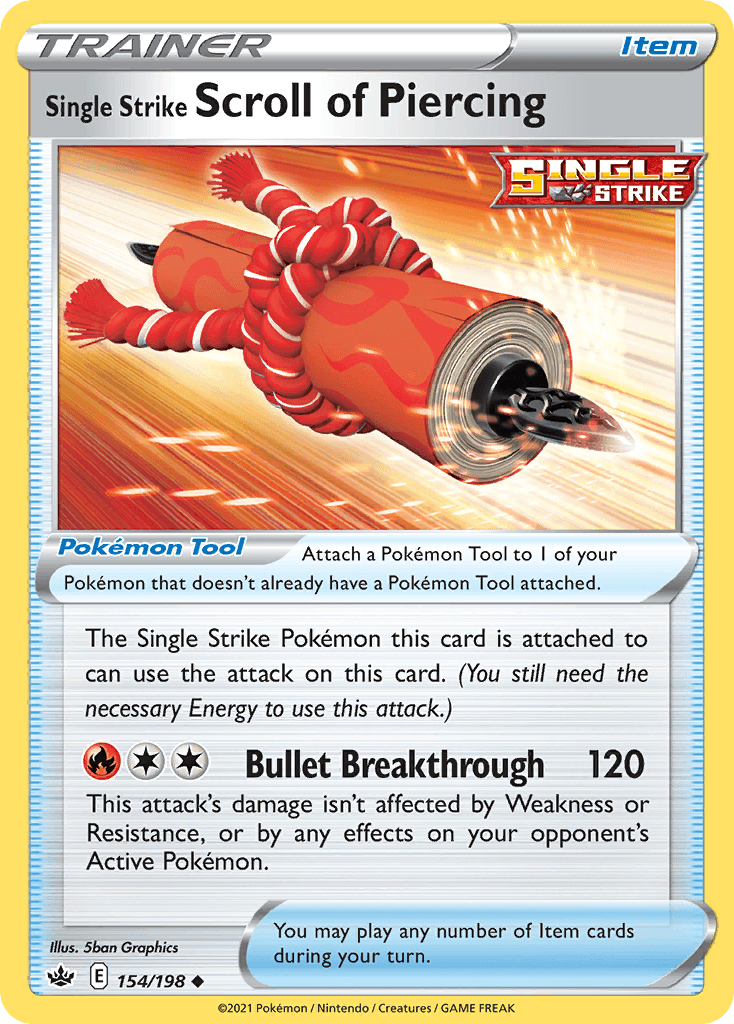 Single Strike Scroll of Piercing, kortbilde fra pokemontcg.io
