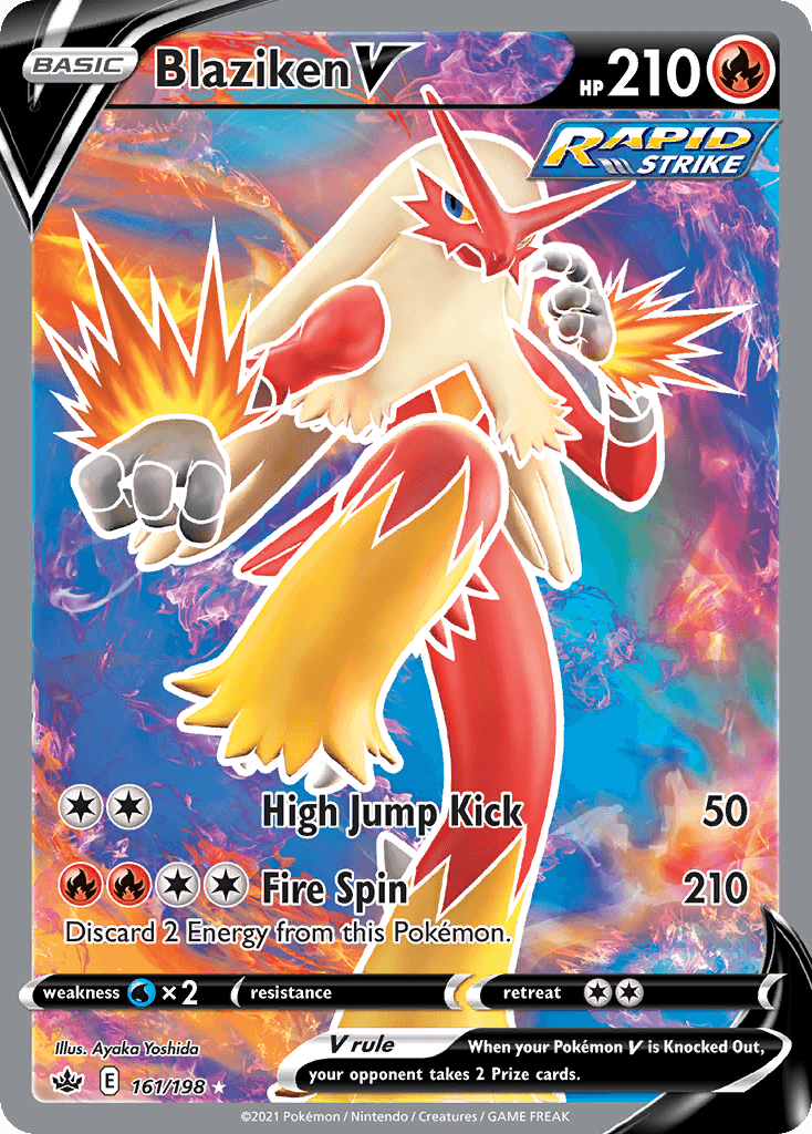 Blaziken V, kortbilde fra pokemontcg.io
