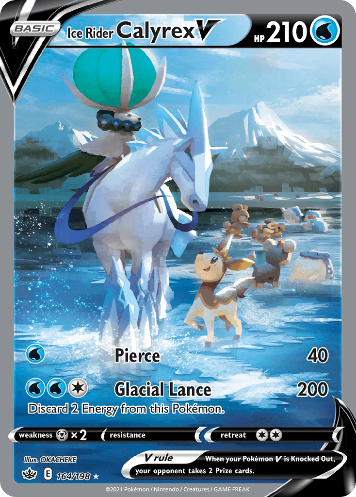 Ice Rider Calyrex V, kortbilde fra pokemontcg.io