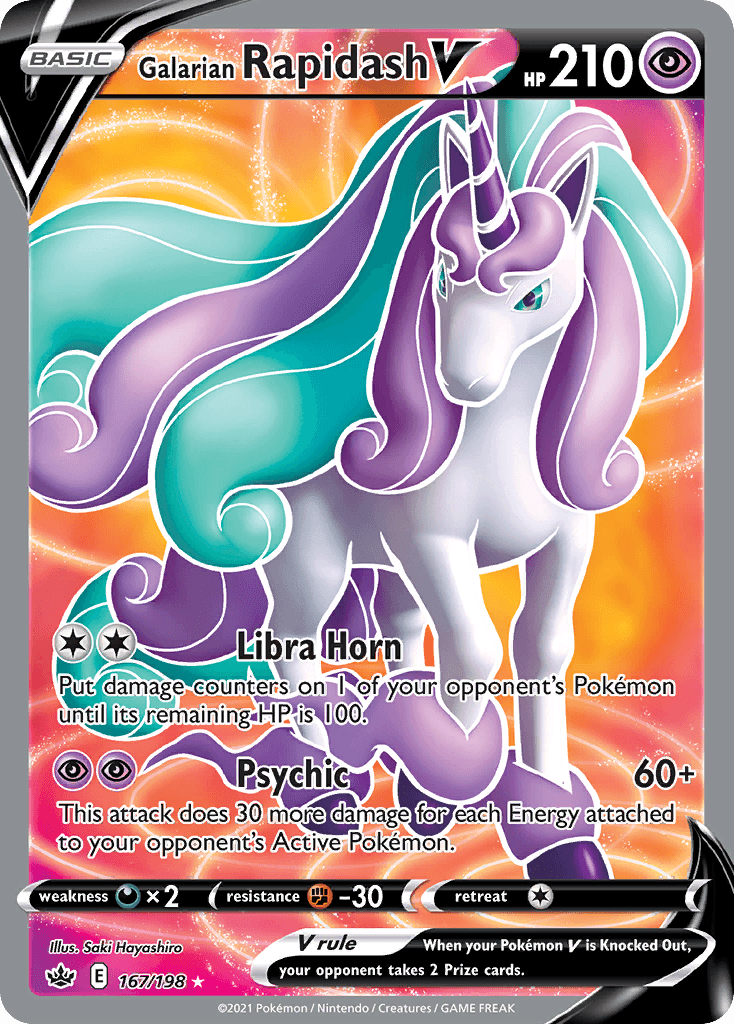 Galarian Rapidash V, kortbilde fra pokemontcg.io