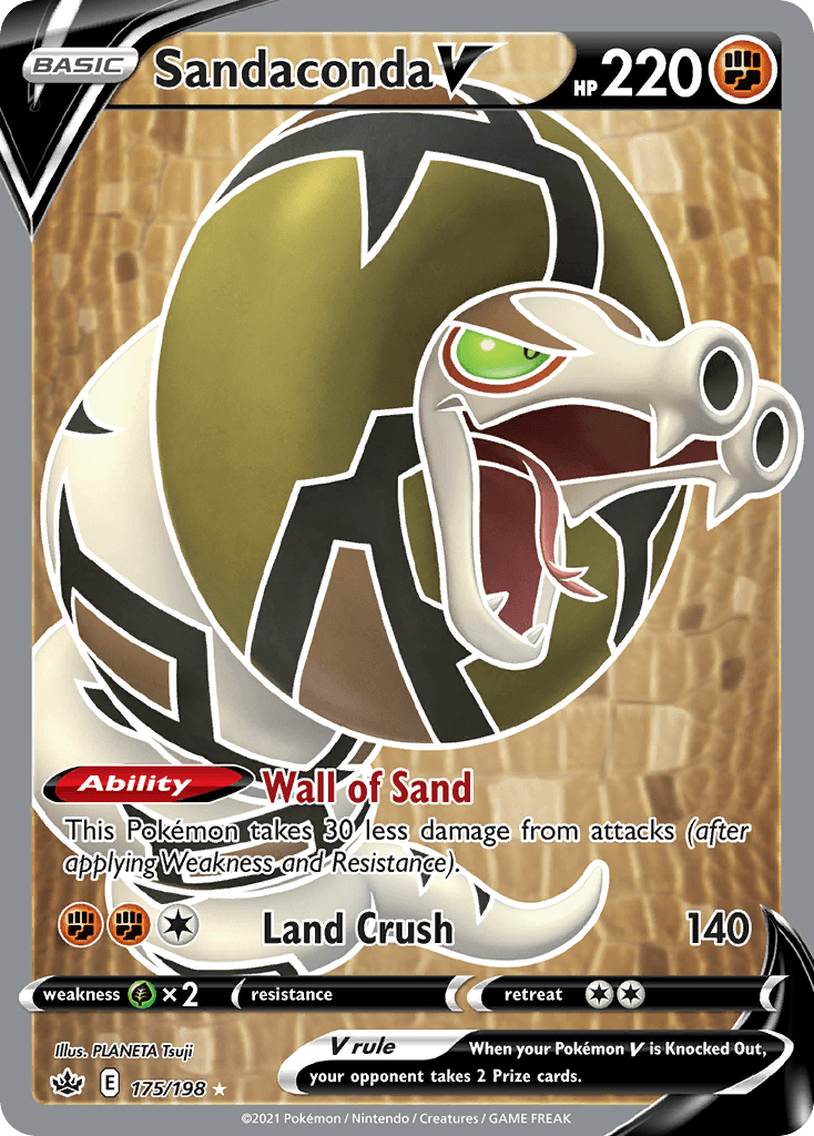 Sandaconda V, kortbilde fra pokemontcg.io