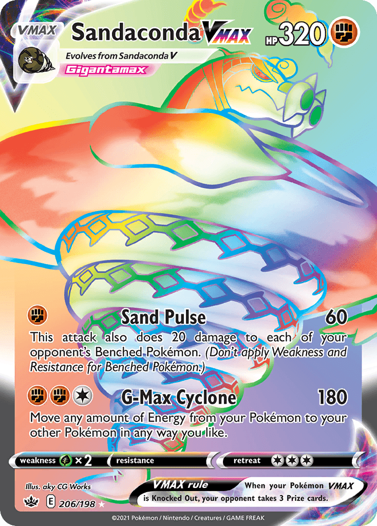 Sandaconda VMAX, kortbilde fra pokemontcg.io