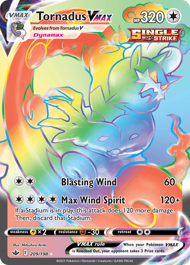 Tornadus VMAX, kortbilde fra pokemontcg.io