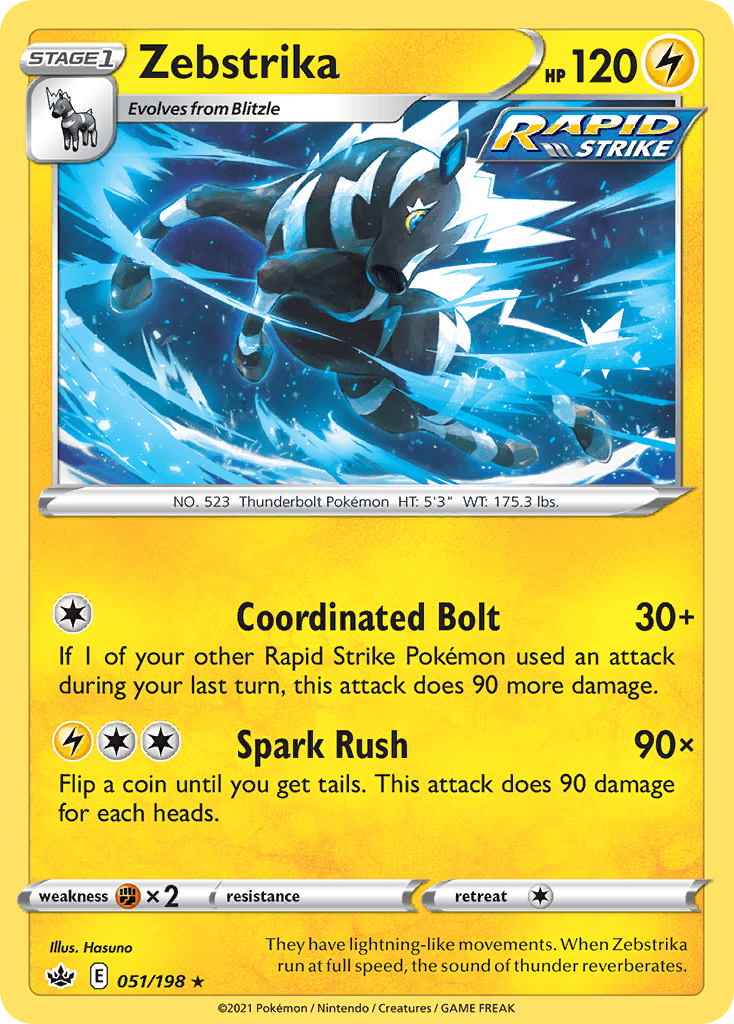 Zebstrika, kortbilde fra pokemontcg.io