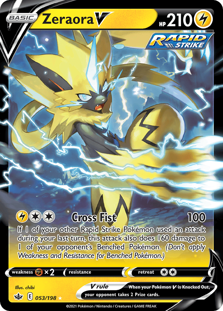 Zeraora V, kortbilde fra pokemontcg.io