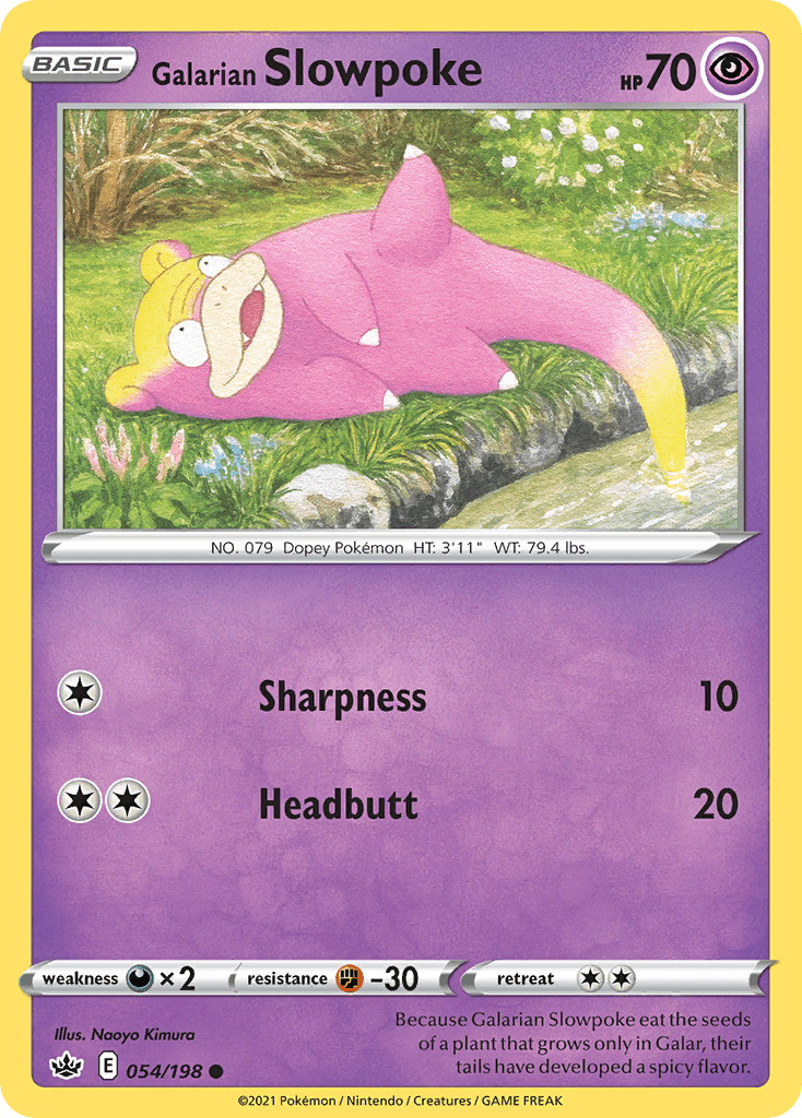 Galarian Slowpoke, kortbilde fra pokemontcg.io