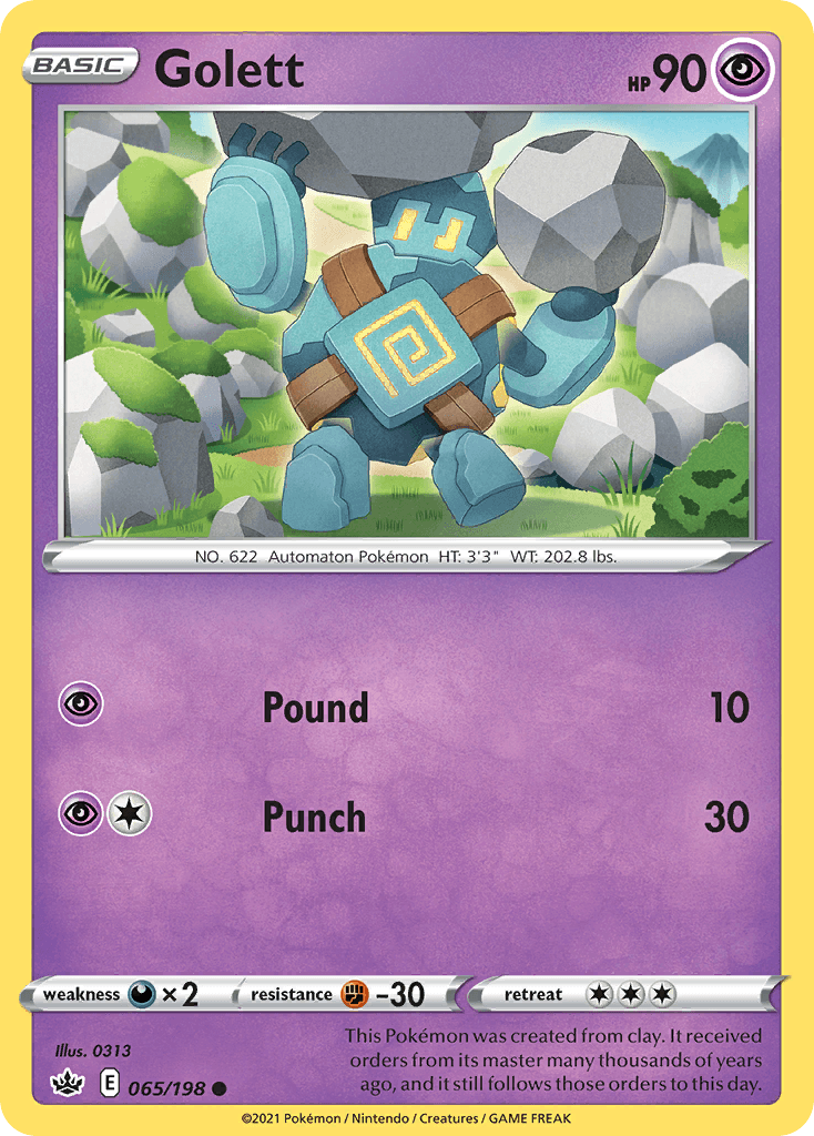 Golett, kortbilde fra pokemontcg.io