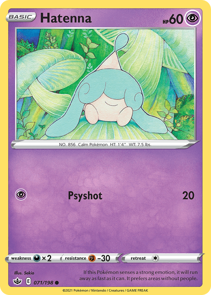 Hatenna, kortbilde fra pokemontcg.io