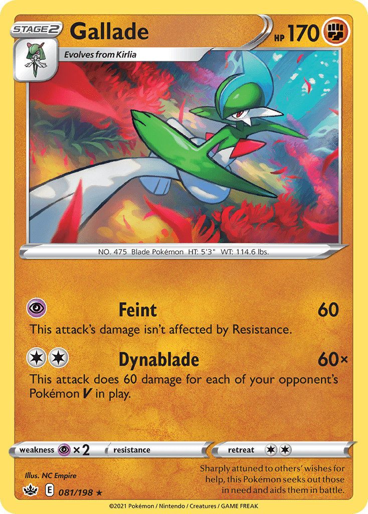 Gallade, kortbilde fra pokemontcg.io