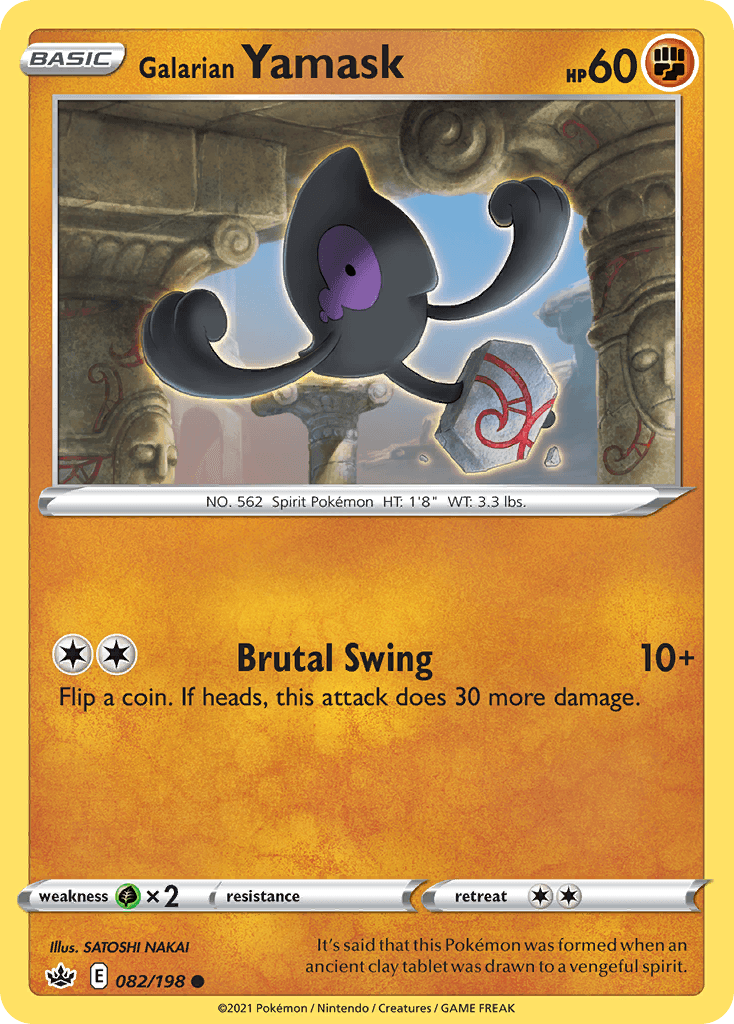 Galarian Yamask, kortbilde fra pokemontcg.io
