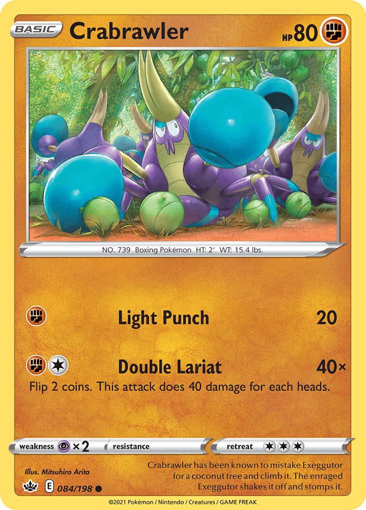 Crabrawler, kortbilde fra pokemontcg.io