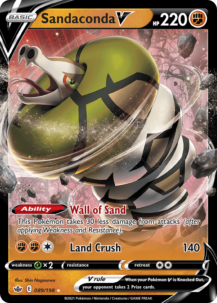 Sandaconda V, kortbilde fra pokemontcg.io