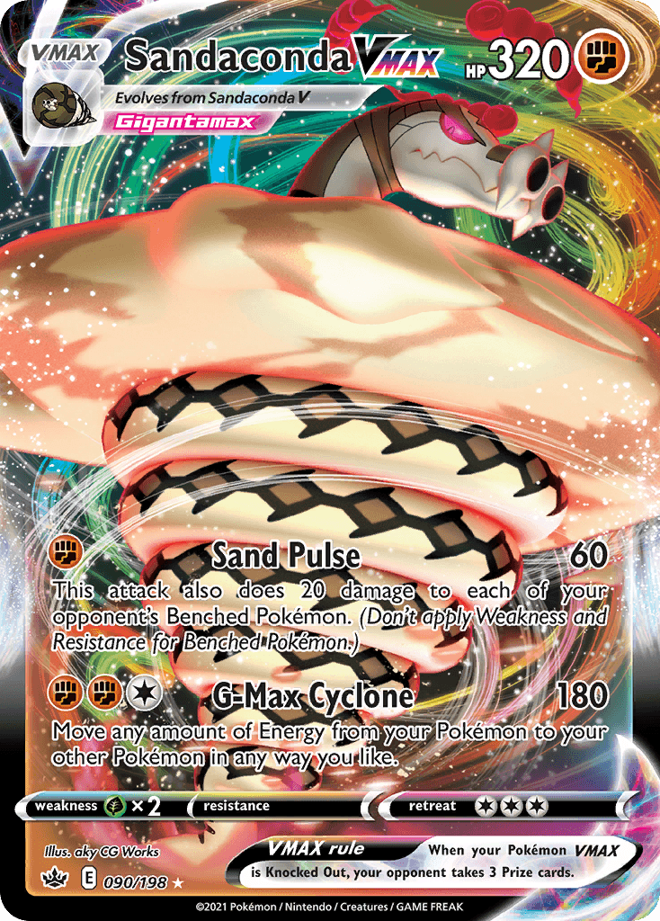 Sandaconda VMAX, kortbilde fra pokemontcg.io