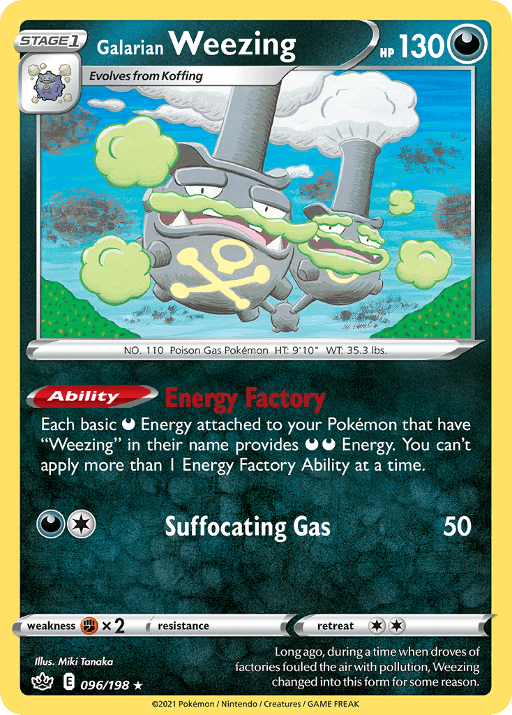 Galarian Weezing, kortbilde fra pokemontcg.io