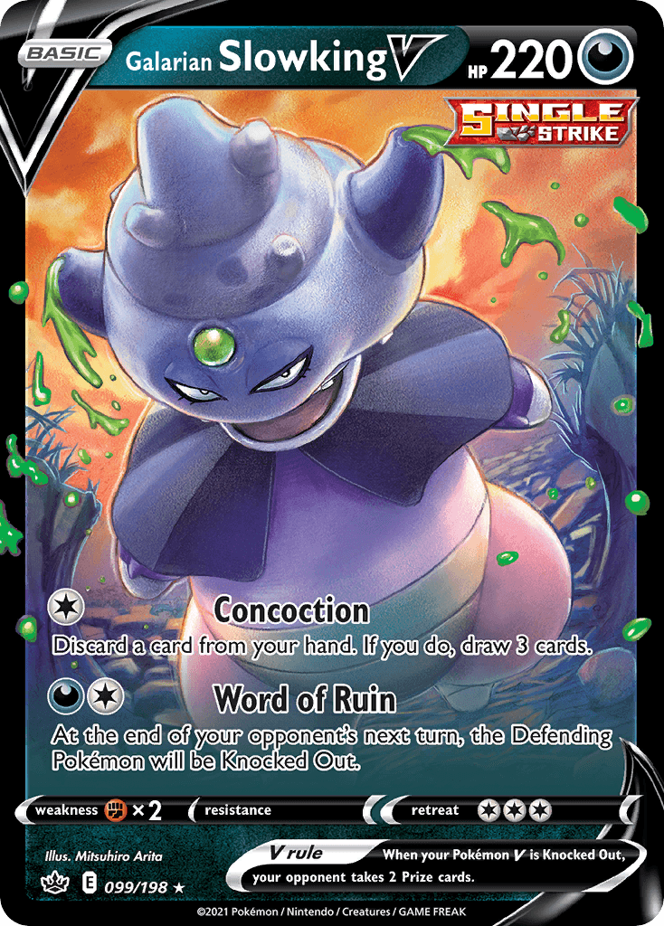 Galarian Slowking V, kortbilde fra pokemontcg.io