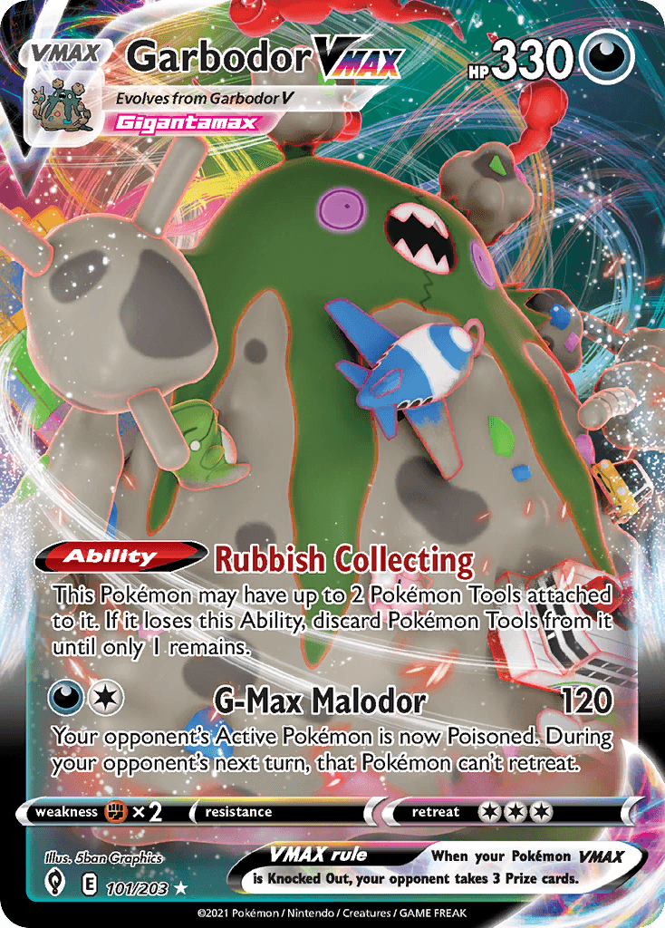 Garbodor VMAX, kortbilde fra pokemontcg.io
