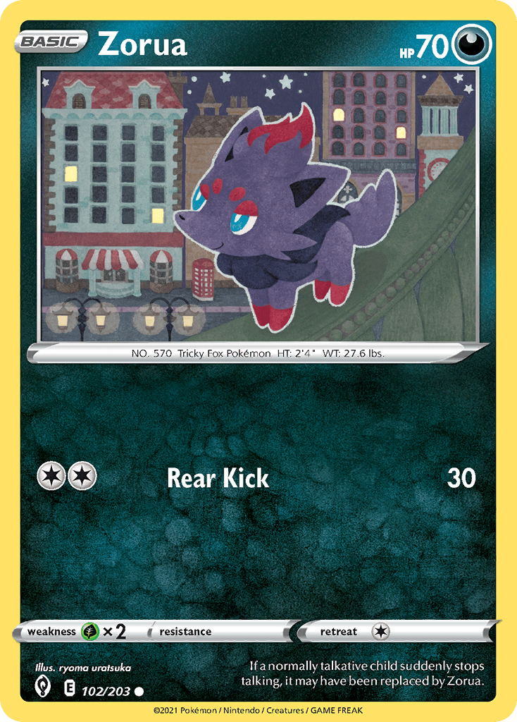 Zorua, kortbilde fra pokemontcg.io